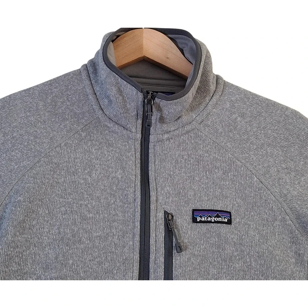 Patagonia Better Sweater Mens Medium Grey Crosstrek 1/4-Zip Fleece Warm 25980